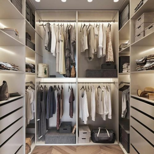 Aluminum Bedroom Wardrobe Walk In Closet(1 Meter Price) - Image 2