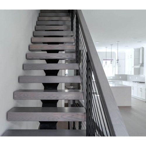 High Quality Modern Staircase Railing Wood Floating Staircase (1 square meters price)