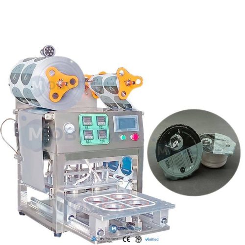 Automatic Sealing Machine Plastic Cup Sealer PP PET Film Cup Sealing Machine