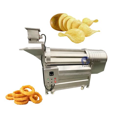 100kgh Automatic Snack Food Flavoring Nacho Potato Chips Seasoning Machine