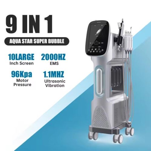 9 in 1 Hydrodermabrasion Machine Oxygenation Aqua Peel Hydration Facial Machine - Image 2