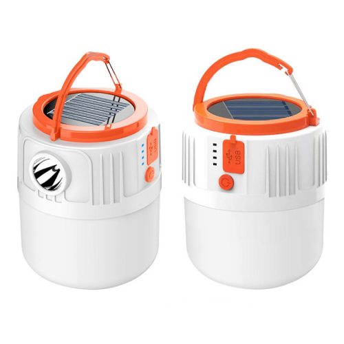 USB Rechargeable Solar LED Camping Lamp with Remote Control and Flashlight For Emergency Use (10 MOQ is required) - Image 2