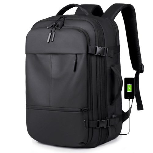 Men's Large Capacity Custom Type c Laptop Backpack Anti Theft Nylon 17 Inch Laptop Bag Waterproof Multi Function Daypack - Image 2