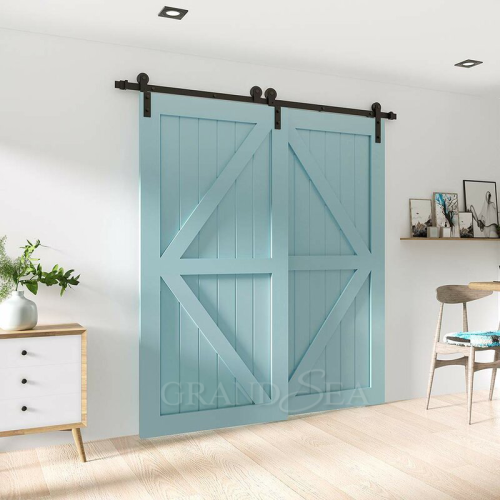 Manufactured Solid Wood Soundproof Interior Sliding Barn Doors - Image 2