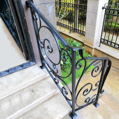 Tough Material Beautiful Iron Stair Railing Wrought Designs ( 1 square meters price) - Image 2