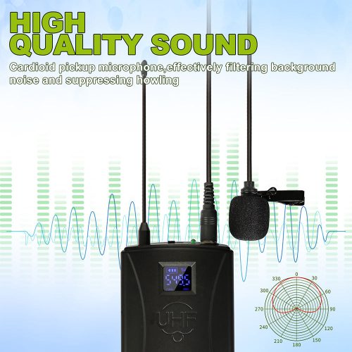 D28 Portable UHF Wireless Lavalier Microphone – Ideal for Teaching and Presentations - Image 2