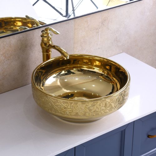 Lavabo Fancy Bathroom Ceramic Wash Basin Table Top Sinks Bowl Art Basin - Image 2