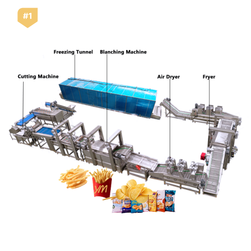 Potato Chips Making Machine Frozen French Fries Production Line - Image 3