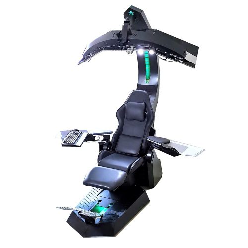 Modern Swivel Support 3 Monitors Predator Cockpit Simulation Gaming Chair - Image 3