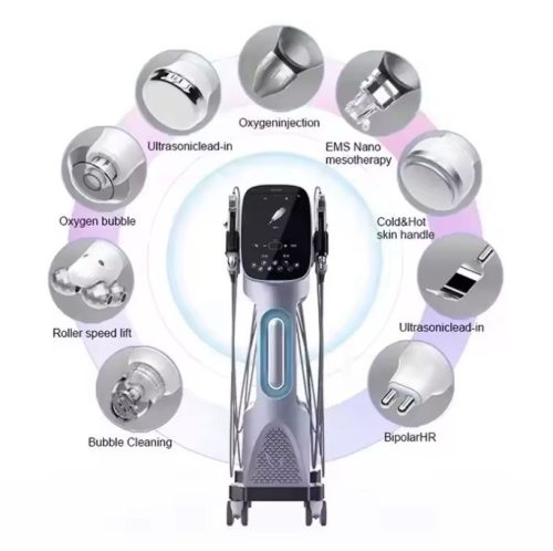 9 in 1 Hydrodermabrasion Machine Oxygenation Aqua Peel Hydration Facial Machine - Image 3