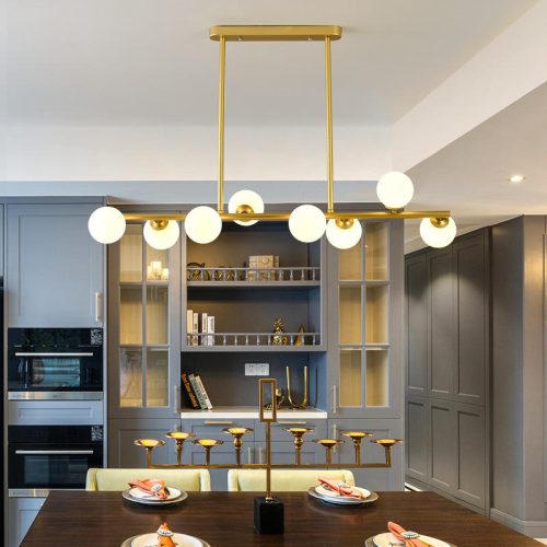 Luxury Dining Room Modern Hotel Pendant Light Classic Gold and Black Glass Chandelier Vintage LED Ceiling Lamp (2 MOQ is required) - Image 3