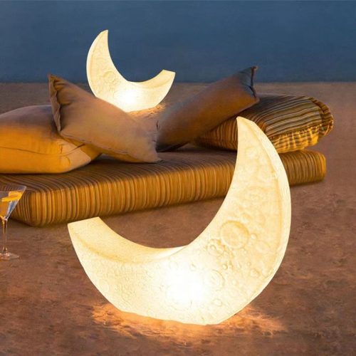 Outdoors Decoration Lawn Crescent Lamp Party Atmosphere Design Creative Courtyard Moon Floor Lamp (10 MOQ is required) - Image 3