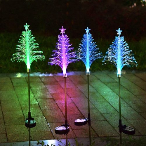 IP65 Solar LED Colorful Jellyfish Fireworks Light Small Garden Decoration DC Fiber Optic Christmas Meteor Shower Atmosphere (10 MOQ is required) - Image 3