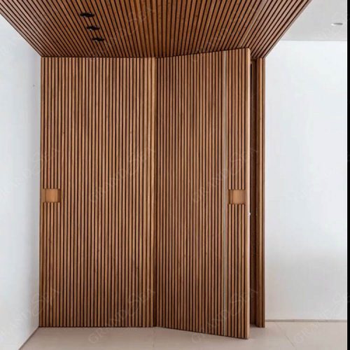 Frameless Secret Doors Wood Veneer Invisible Flush Wooden Invisible Door - Not Including Handle 1 Square Meters Price - Image 3