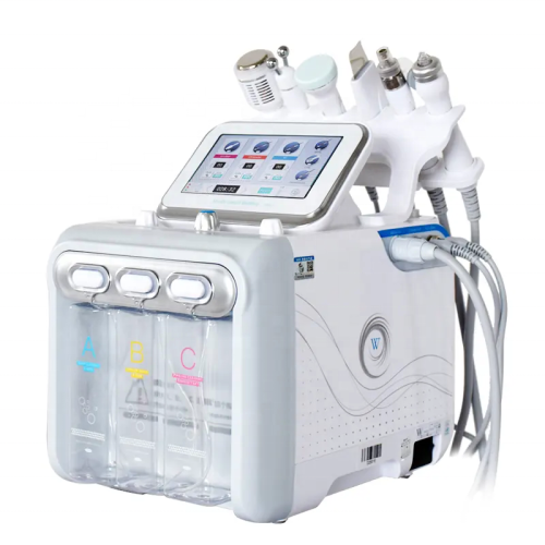 Dermabrasion Facial Machine H2O2 Aqua Diamond Peeling and Hydro 6 in 1 Skin Scrubber Moisturizer Machine - Image 3