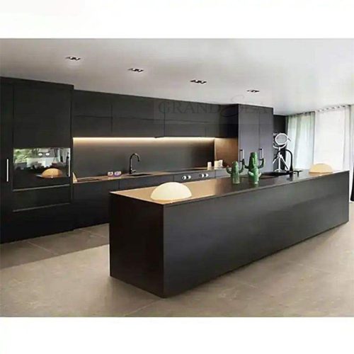 Custom Kitchen Furniture Cupboards Solid Wood Kitchen Cabinets Designs Luxury Stainless Steel Modern Kitchen Cabinet ( 1 square meters price) - Image 3