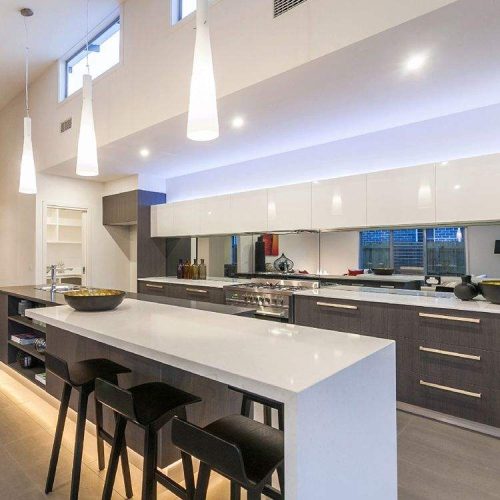 White Colorful Modern Kitchen Cabinet Hotel Kitchen Furniture Customized Kitchens Cabinet ( 1 square meters price) - Image 3