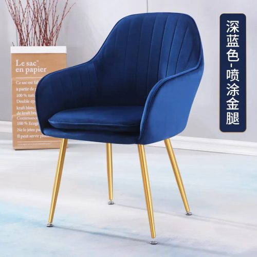 Italy Design Patchwork Leisure Chair Fabric Dining Chair Living Room Sofa - Image 3