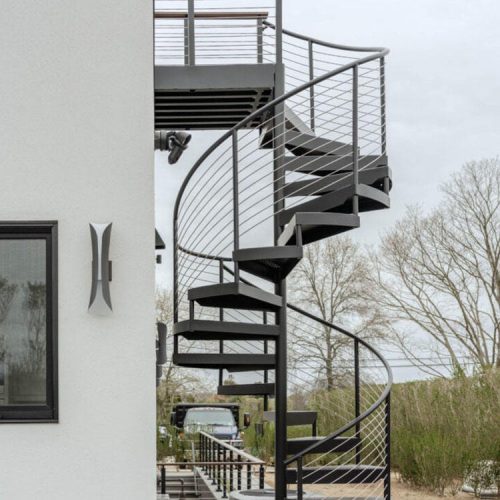 High Quality Outdoor Stainless Steel Iron Spiral Stairs for Villa Homes ( 1 square meters price) - Image 3