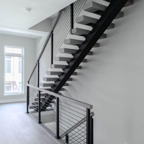 High Quality Modern Staircase Railing Wood Floating Staircase (1 square meters price) - Image 3