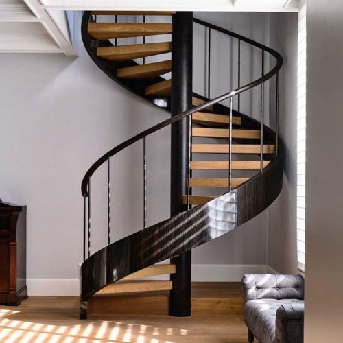 High Quality Staircase Modern Villa Curved Stair Spiral Staircase (1 Square Meters Price) - Image 3