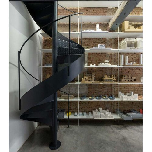 Modern Custom-Made Curved Stairs Combined With Floating Staircase Spiral Staircase For Homes (1 Square Meters Price) - Image 3