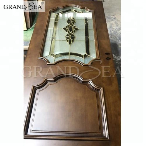 Fancy Wood Carving Simple Door Designs With Glass (1 Square Meters Price) - Image 3