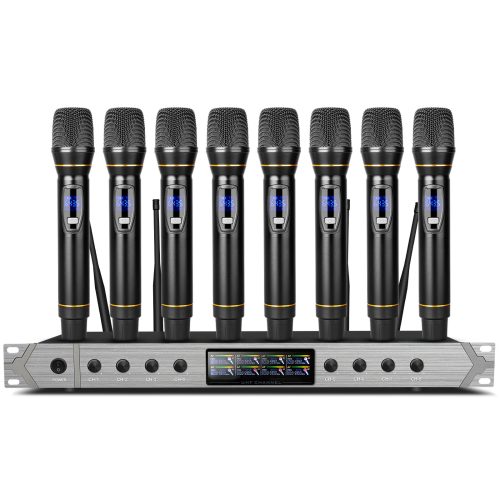 Professional 8-Channel Handheld UHF Wireless Microphone - Image 2