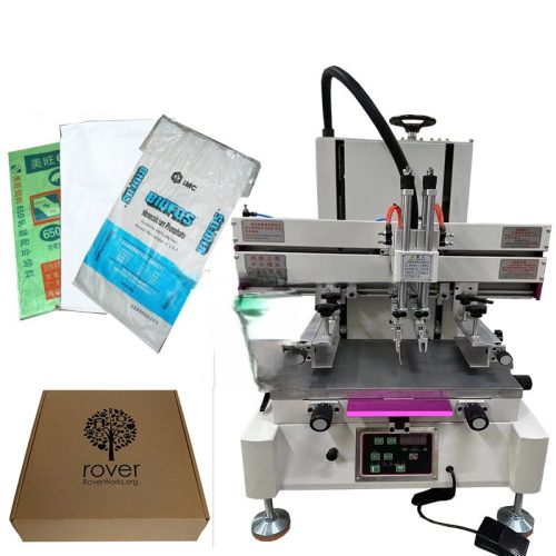 Desktop Flat Silk Screen Printer – Semi-Automatic Multicolor Printing Machine for Flat Bottles - Image 3