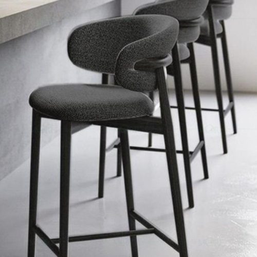 Metal Steel Leather Modern High Stools Bar Chair - Image 2