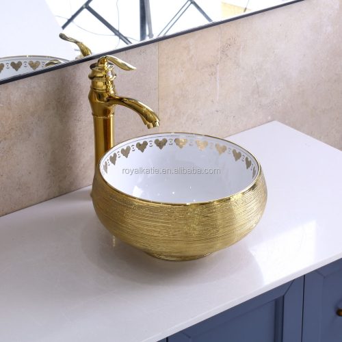 Lavabo Fancy Bathroom Ceramic Wash Basin Table Top Sinks Bowl Art Basin - Image 3