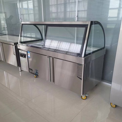 Commercial Stainless Steel Food Cabinet Display with Wheel Casters - Image 5