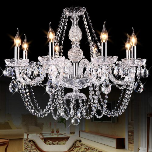 European Crystal Chandelier Living Room Bedroom Dining Room Lamp Atmosphere - Image 4