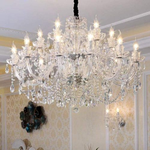 Luxury Modern Gold Glass K9 Crystal Chandelier Indoor Living Room Hanging Lighting for Hotel Bedroom Pendant Lights Chandeliers - Image 4