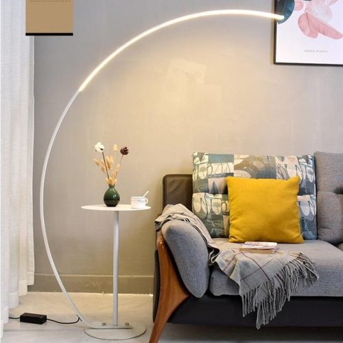 Modern RGB LED Linear Curved Floor Lamp For Household Atmosphere for Sofa Bedroom Living Room Hotels (2 MOQ is required) - Image 4