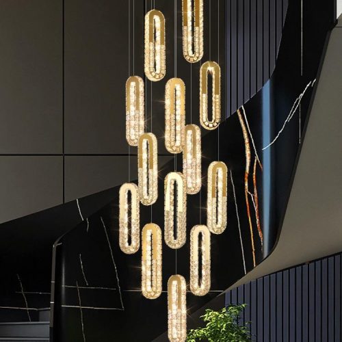 Hotel Bedroom Dining Room Ceiling Pendant Lights Fixtures Lighting Modern Luxury Chandeliers Gold Crystal Contemporary(2 MOQ is required) - Image 4