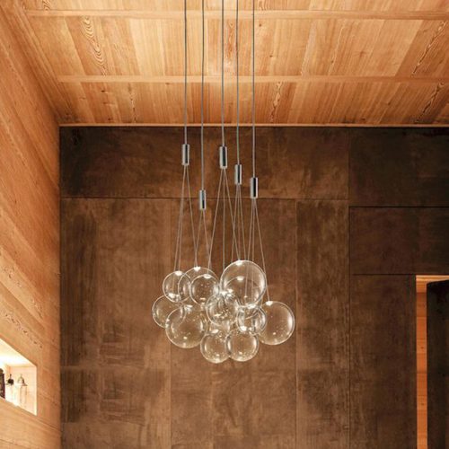 Nordic Pendant Lamps Modern Chandelier Classic Home Decor LED Round Led Bubble Ball Modern Glass Pendant Light Living Room Iron(10 MOQ is required) - Image 4