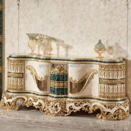 Living Room Furniture Hand Carved Sofa Royal French Furniture Fabric Sofa Set - Image 5