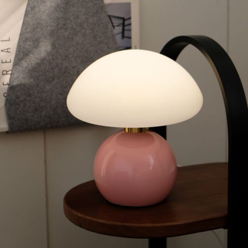 Modern Minimalist Mushroom Led Table Lamp Ceramic Bedroom Bedside Decoration Rechargeable Table Lamp (10 MOQ is required) - Image 3