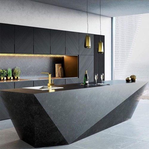 Modern Luxury Kitchen Cabinets Design Set Cabinet Kitchen Islands ( 1 square meters price) - Image 4