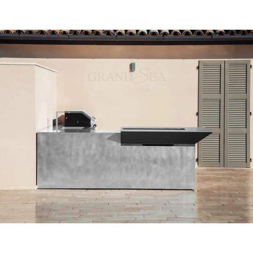 Outdoor BBQ Kitchen Cabinet Island – 1 Meter Price - Image 4