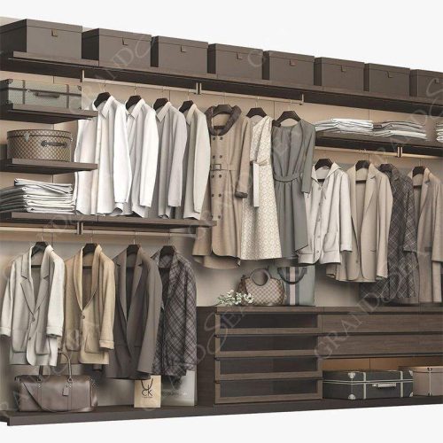 Matt Color Open Wardrobe Clothes Organizer Closet Storage Wardrobe For Bedroom Cloakroom(1 Meter Price) - Image 4