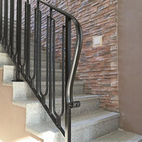 Modern Cast Iron Grill Design High Quality Wrought Iron Handrail For Stairs ( 1 square meters price) - Image 4