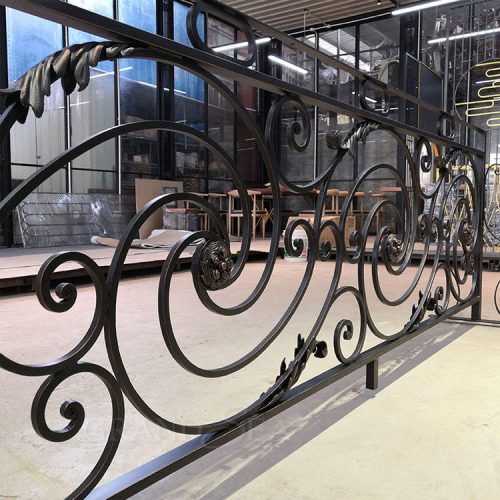 High Quality Wrought Iron Balustrades & Handrails for Hospital Staircase Railing ( 1 square meters price) - Image 5