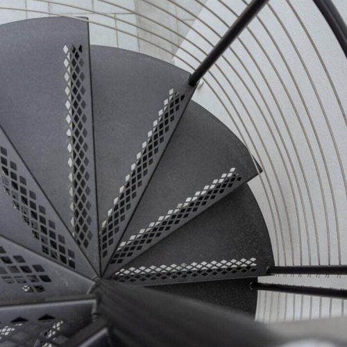 High Quality Outdoor Stainless Steel Iron Spiral Stairs for Villa Homes ( 1 square meters price) - Image 4