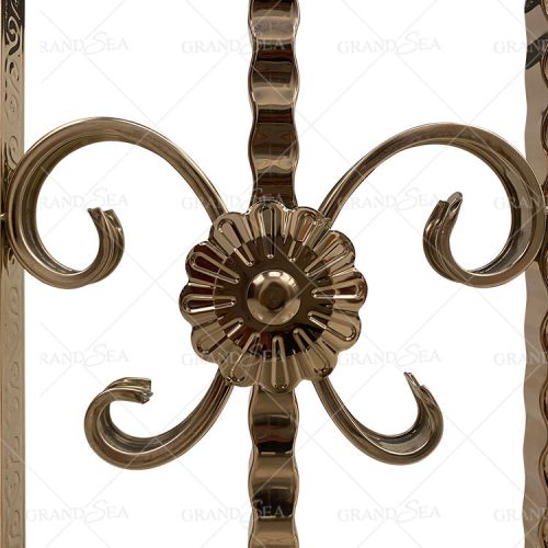 Wholesale Golden Color Stainless Steel Wrought Iron Design Windows (1 Square Meters Price) - Image 4