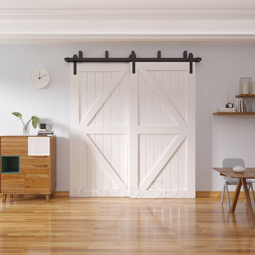 Manufactured Solid Wood Soundproof Interior Sliding Barn Doors - Image 4