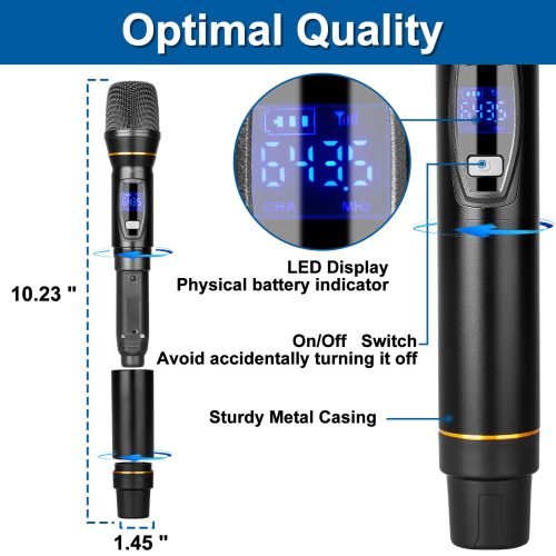 Professional 8-Channel Handheld UHF Wireless Microphone - Image 3