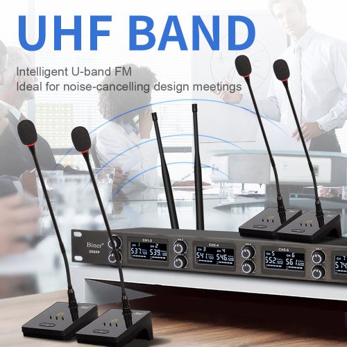 D28XP Wireless 8-Channel Gooseneck Microphone System – Ideal for Conferences and Studio Use - Image 4