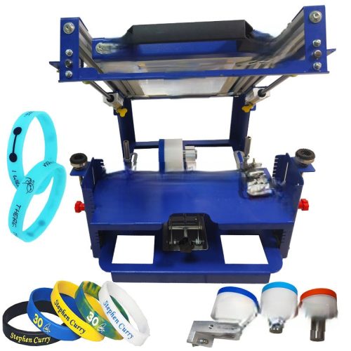 Manual Cylindrical Screen Printing Machine – Rubber Silicone Bracelet and Wristband Printing Tool - Image 4